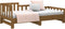 vidaXL - Slaapbank - uitschuifbaar - 2x(80x200) - cm - grenenhout - honingbruin
