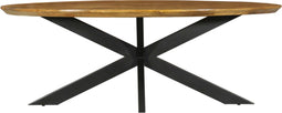 Eetkamertafel Evan 240 cm - Eetkamertafel ovaal - Ovale eettafel