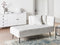 RIOM - Chaise longue - Gebroken wit - Rechtszijdig - Stof
