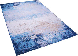 INEGOL - Vloerkleed - Blauw - 140 x 200 cm - Polyester