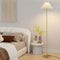 Costway gouden vloerlamp met voetschakelaar 162 cm