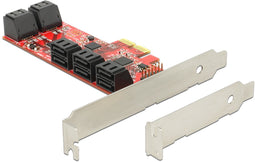 PCI Express X2 -kaart> 10 x Interne SATA 6 GB/S - Low Profile Form Factor
