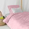 Dekbedovertrek set HappyFriday Basic Kids Licht Roze Bed van 80 2 Onderdelen