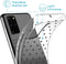 iMoshion Hoesje Geschikt voor Samsung Galaxy S20 Plus Hoesje Siliconen - iMoshion Design hoesje - Transparant / Zwart / Hearts All Over Black
