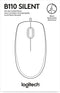 Logitech B110 - Bedrade Muis - Stille bediening - Zwart