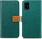 iMoshion Hoesje Geschikt voor Samsung Galaxy A51 Hoesje Met Pasjeshouder - iMoshion Luxe Canvas Bookcase - Groen