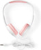 Nedis HPWD4200 - On-ear koptelefoon - 82 dB geluidsdruk - Roze Wit
