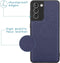 iMoshion Hoesje Geschikt voor Samsung Galaxy S21 Hoesje Met Pasjeshouder - iMoshion Luxe Portemonnee - Donkerblauw