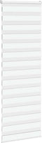 vidaXL - Zebra - rolgordijn - 90x230 - cm - stofbreedte - 85,9 - cm - polyester - wit