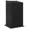 vidaXL - Haardhoutrek - met - regenhoes - 100x100x200 - cm - gegalvaniseerd - staal