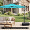 Coast Verrijdbare Vulbare Parasolvoet - HDPE Cantilever Parasolhouder - 80 x 61 x 21,5 cm - Zwart