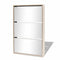 vidaXL - Schoenenkast - drielaags - met - spiegel - 63x17x102,5 - cm - eiken