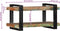 vidaXL - Wandschap - massief - gerecycled - hout - meerkleurig