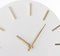 Mica Decorations Brixen - Wandklok - Ø35,5 cm - Beige