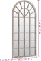 vidaXL - Spiegel - 90x45 - cm - ijzer - zandkleurig
