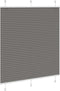 vidaXL - Plissé - rolgordijn - 120x150 - cm - stofbreedte - 119,4 - cm - antraciet