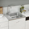 vidaXL - Gootsteen - met - afvoerset - 600x500x155 - mm - roestvrij - staal - zilver