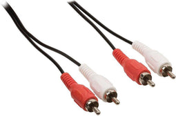 Wentronic AVK 128-1000 - Tulp stereo audio kabel - 10.0m - Zwart