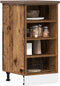 vidaXL - Onderkast - Riga - 40x44,5x81,5 - cm - bewerkt - hout - oud - houtkleurig