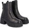 Liu Jo Carrie 06 - Enkellaarzen - Leer - Hakhoogte 3-4 cm - Zwart (39)