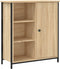 vidaXL - Dressoir - 70x30x80 - cm - bewerkt - hout - sonoma - eikenkleurig