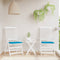 vidaXL - Tuinstoelkussens - 2 - st - 40x40x3 - cm - oxford - stof - blauw