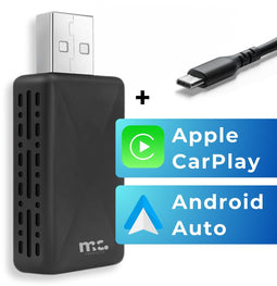 MC Products Carplay Dongle - Draadloze USB-adapter voor Apple Carplay & Android Auto - Snelle connectie - Model (2025)