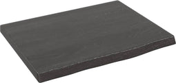 vidaXL - Wandschap - 40x30x2 - cm - behandeld - massief - eikenhout - donkerbruin