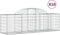 vidaXL - Schanskorven - 10 - st - gewelfd - 200x50x60/80 - cm - gegalvaniseerd - ijzer