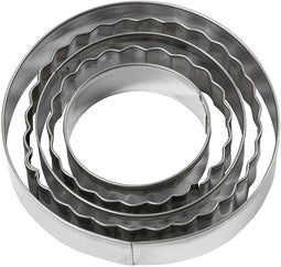 Uitsteekvormen rond 8 cm 5 stuks