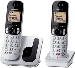 Panasonic KX-TGC250 - DECT-telefoon - 2 handsets met handsfree bellen en helder display (2 stuks)