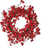 House of Seasons Stirling - Kerstkrans - Bessen Foam - Rood - Ø40 cm