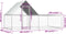 vidaXL - Kippenren - 4x2x2 - m - gegalvaniseerd - staal