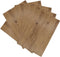 6x Placemat lichtbruine hout print 45 cm - Placemats/onderleggers tafeldecoratie - Tafel dekken