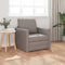 vidaXL - Vloer - Sofa - Bed - 2-in-1 - Taupe - 74x77x81 - cm - Stof