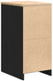 vidaXL - Garagekast - 40x51x85 - cm - massief - grenenhout - zwart