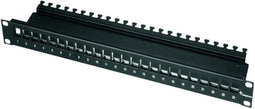 Telegärtner H02025A0220 - Patchpaneel - 24 poorten CAT 6A 1 HE - Zwart
