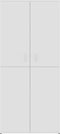 vidaXL - Schoenenkast - 80x39x178 - cm - bewerkt - hout - wit
