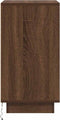 vidaXL - Nachtkastje - met - LED-verlichting - 38x34x65 - cm - bruin - eiken