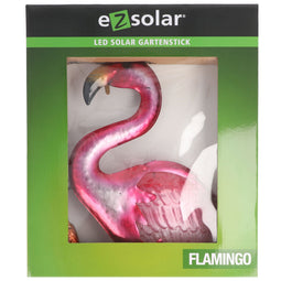 LED flamingo colorful version with a white LED for up to 8 hours of light