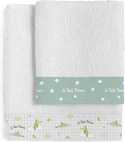 Handdoekenset HappyFriday Le Petit Prince Nuages Multicolour 2 Onderdelen