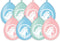 Pd-Party Party Ballonnen Paarden 8 Stuks Pastel Roze/Blauw/Groen