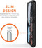 Urban Armor Gear Monarch - Smartphonehoesje - 5-laagse bescherming - Blauw