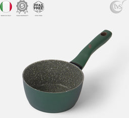 TVS ECO OK Keramische Steelpan - PFAS-vrij - BPA-vrij - Ø16cm - Inductie - 100% gerecycled - Made in Italy - 5 jaar garantie - Groen