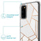 iMoshion Hoesje Geschikt voor Samsung Galaxy S20 Hoesje Met Koord - iMoshion Design Hoesje met Koord - Wit / Meerkleurig / Goud / White Graphic