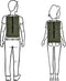 Rains Backpack - Unisex - Laptopvak 13 inch - Donkergroen