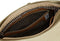 Travelon Heritage - Anti-diefstal Saddle Crossbody - RFID snijbestendige band vergrendelbare ritsen - Natural