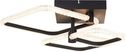 Brilliant Aydin - Plafondlamp - Crystal LED 30W CCT dimbaar - Zwart