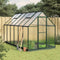 vidaXL - Tuinkas - met - basisframe - 334x169x202 - cm - aluminium - groen