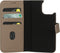 Mobiparts iPhone 15 - 2 in 1 Wallet Case - Echt leer met uitneembare backcover - Taupe